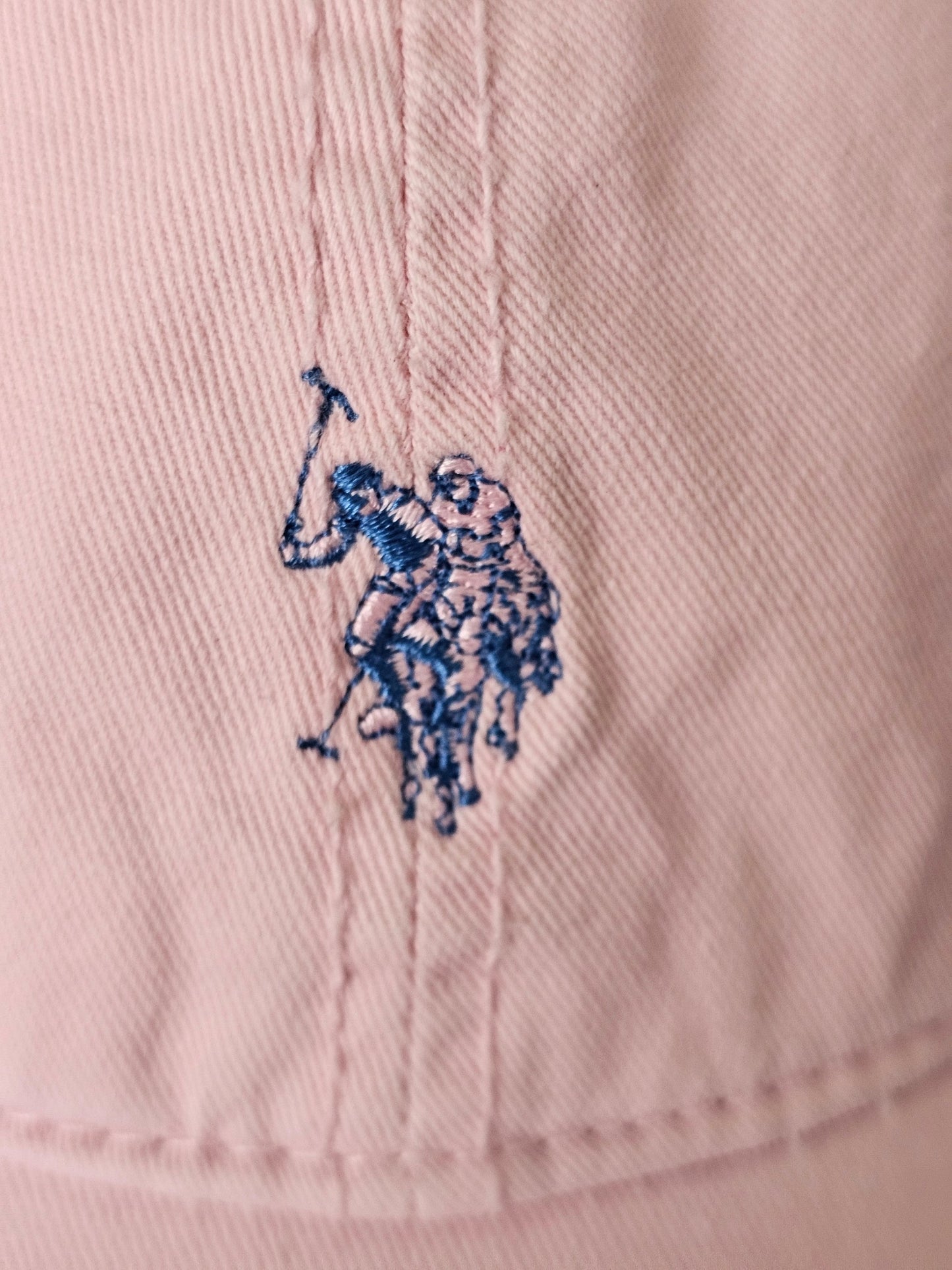 🧢 U.S. Polo Assn. Vintage Cap – Classic Pastel Pink