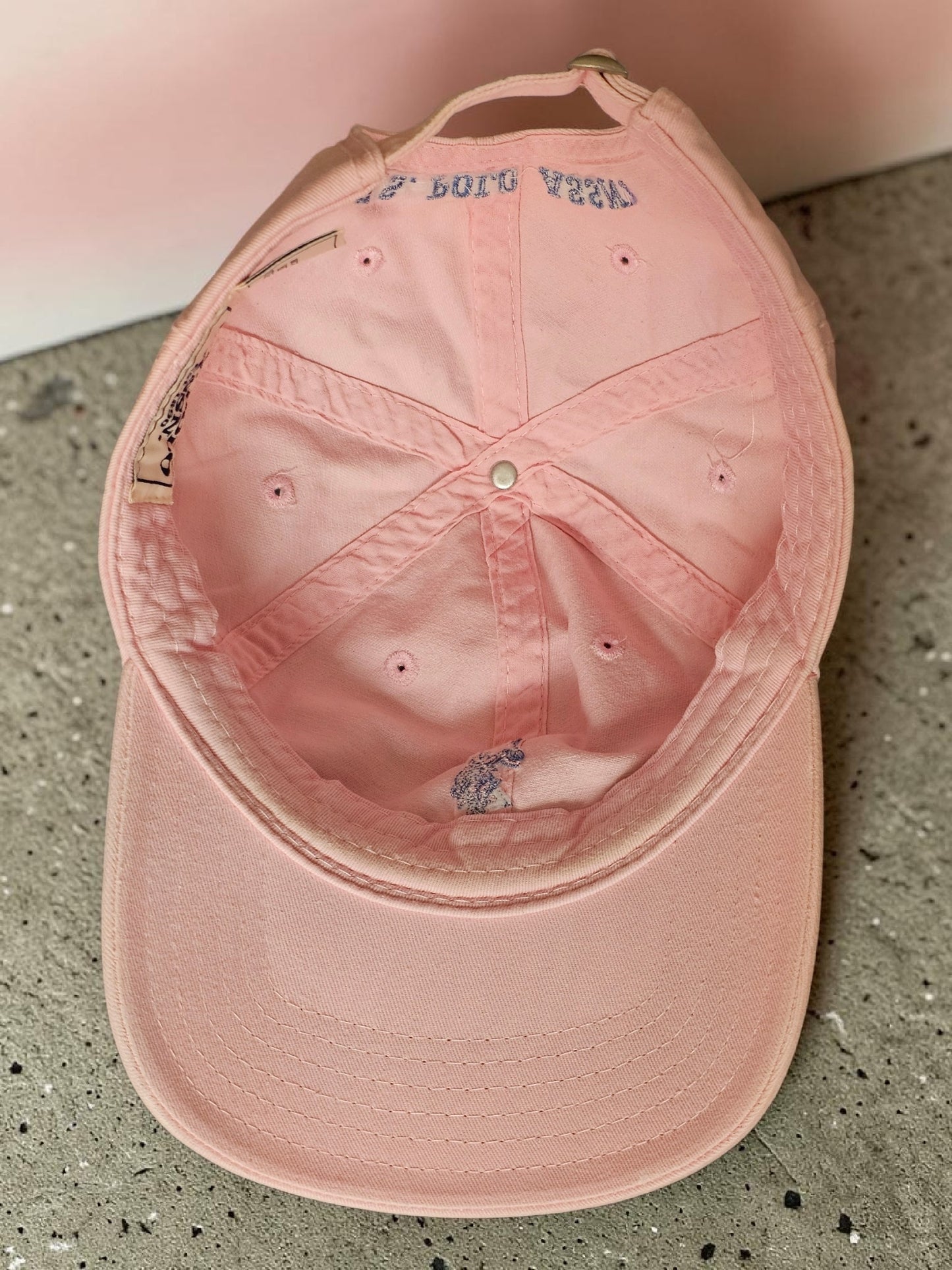 🧢 U.S. Polo Assn. Vintage Cap – Classic Pastel Pink