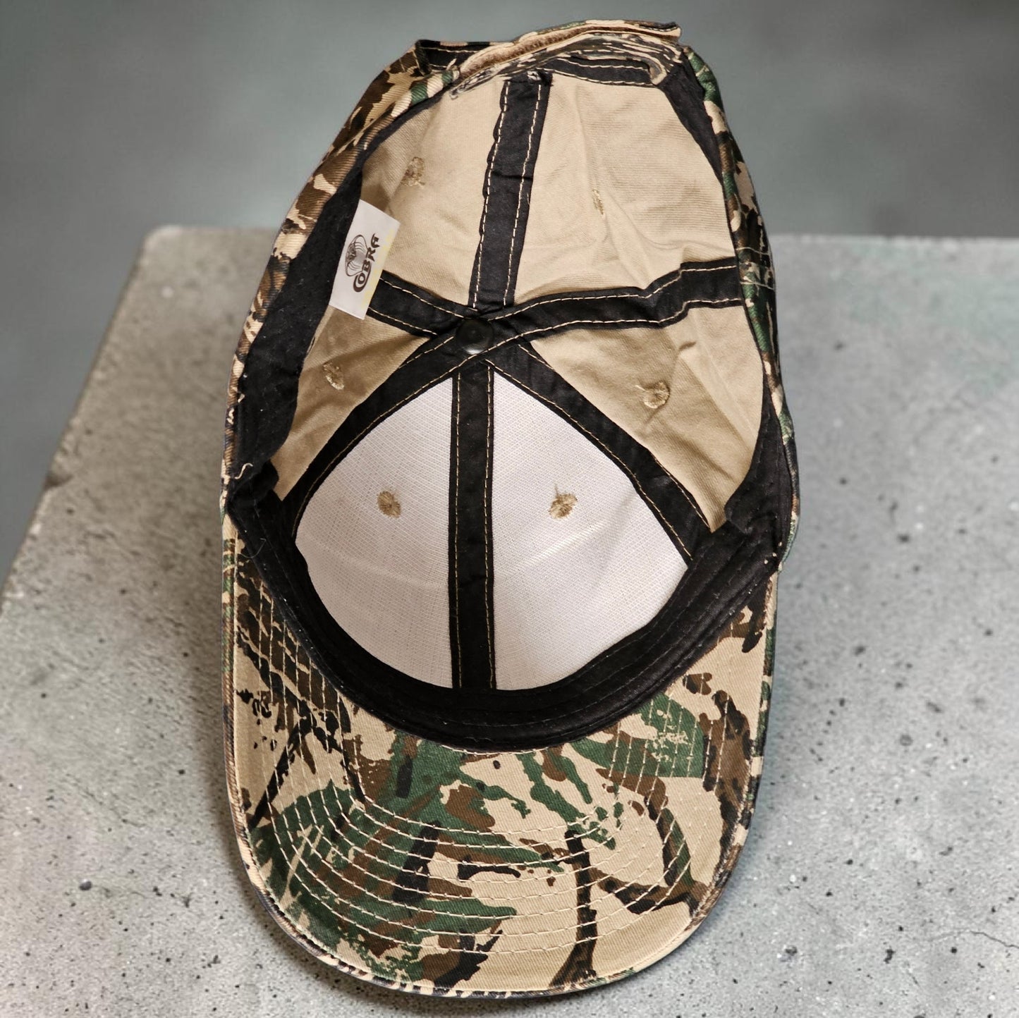 🦌 Vintage NADLER’S Wellington Hunting Cap – Camo Style Cobra Cap 🐍