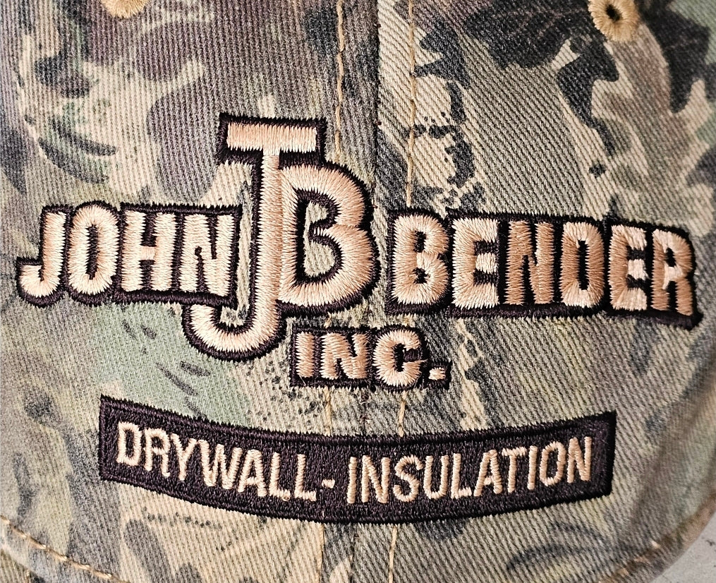 🧢 Vintage Camo "John B. Bender Inc." Trucker Cap