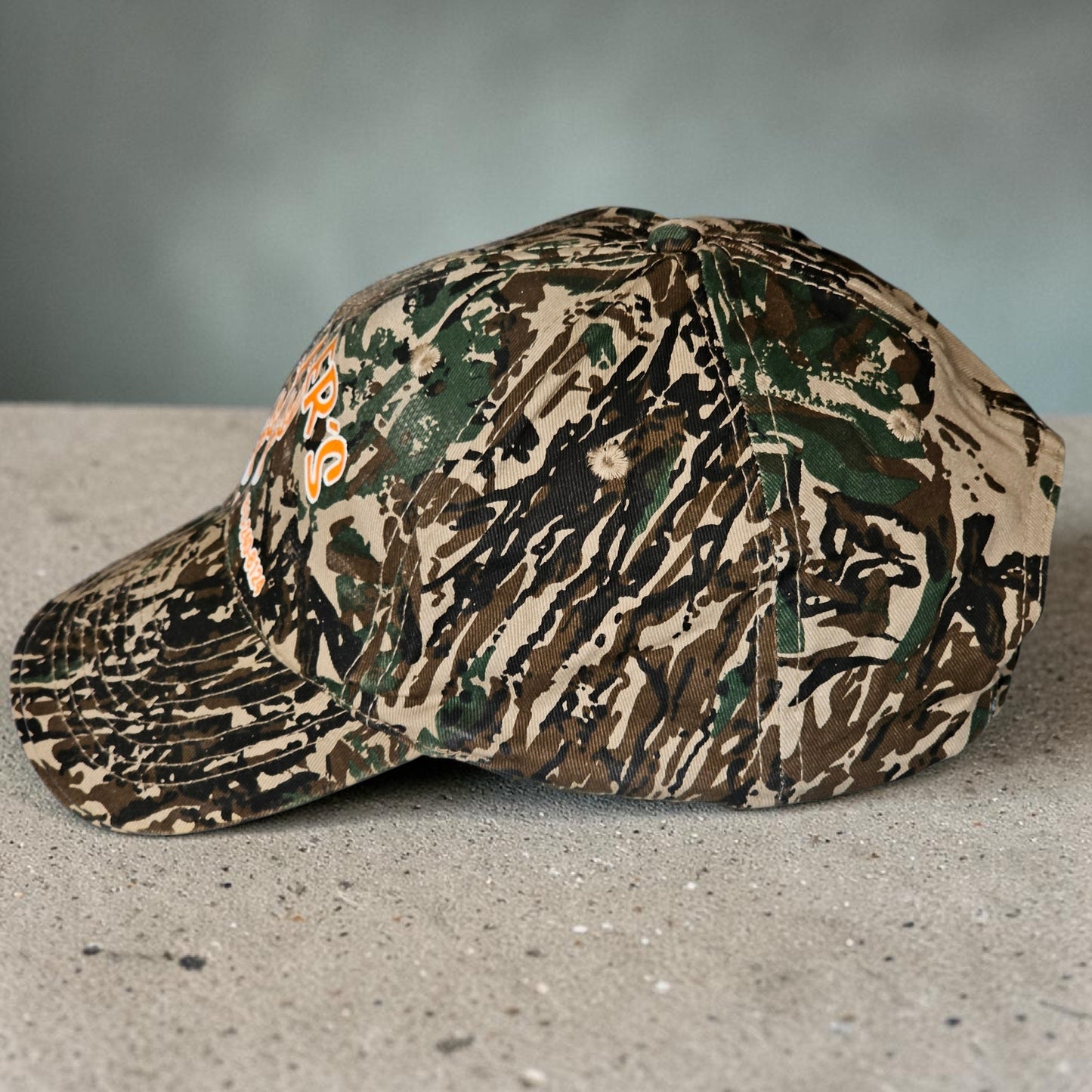 🦌 Vintage NADLER’S Wellington Hunting Cap – Camo Style Cobra Cap 🐍